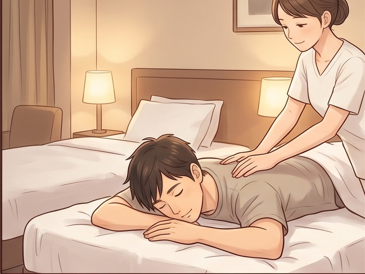 部屋から一歩も出ずに、ほぐしてもらえる