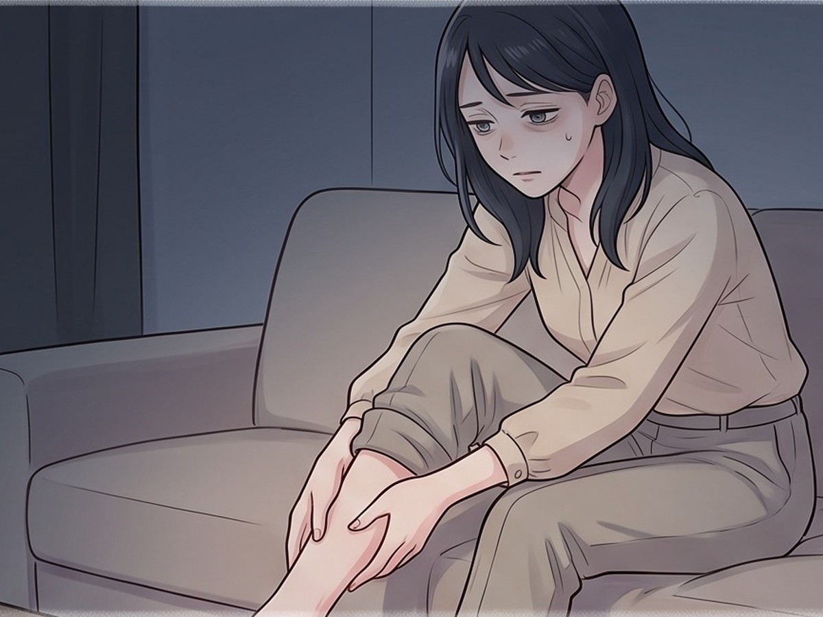 脚のむくみを感じたまま眠りにつく